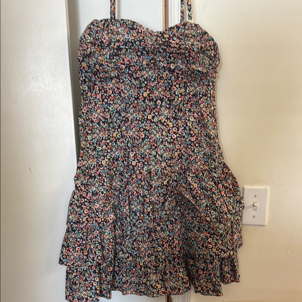 Floral Strapless Dress